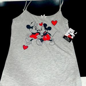Disney Grey Mickey and Minnie Tank-top size Medium